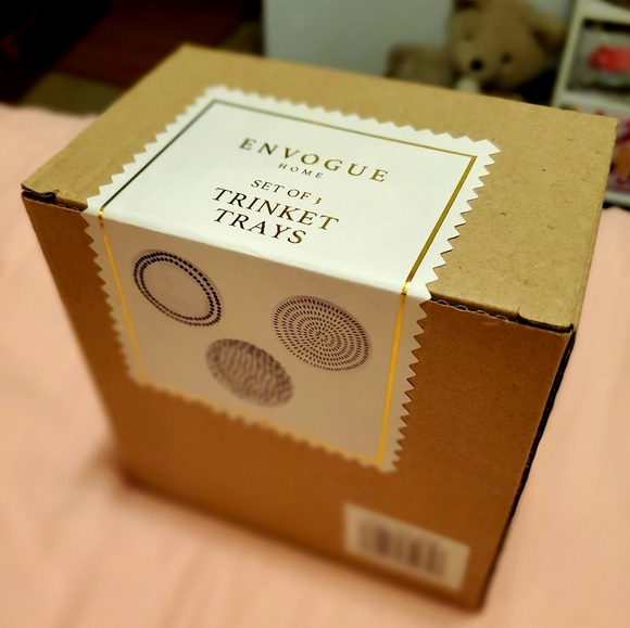 ENVOGUE HOME SET OF 3 TRINKET TRAY PLATES RARE NEE - Picture 7 of 10